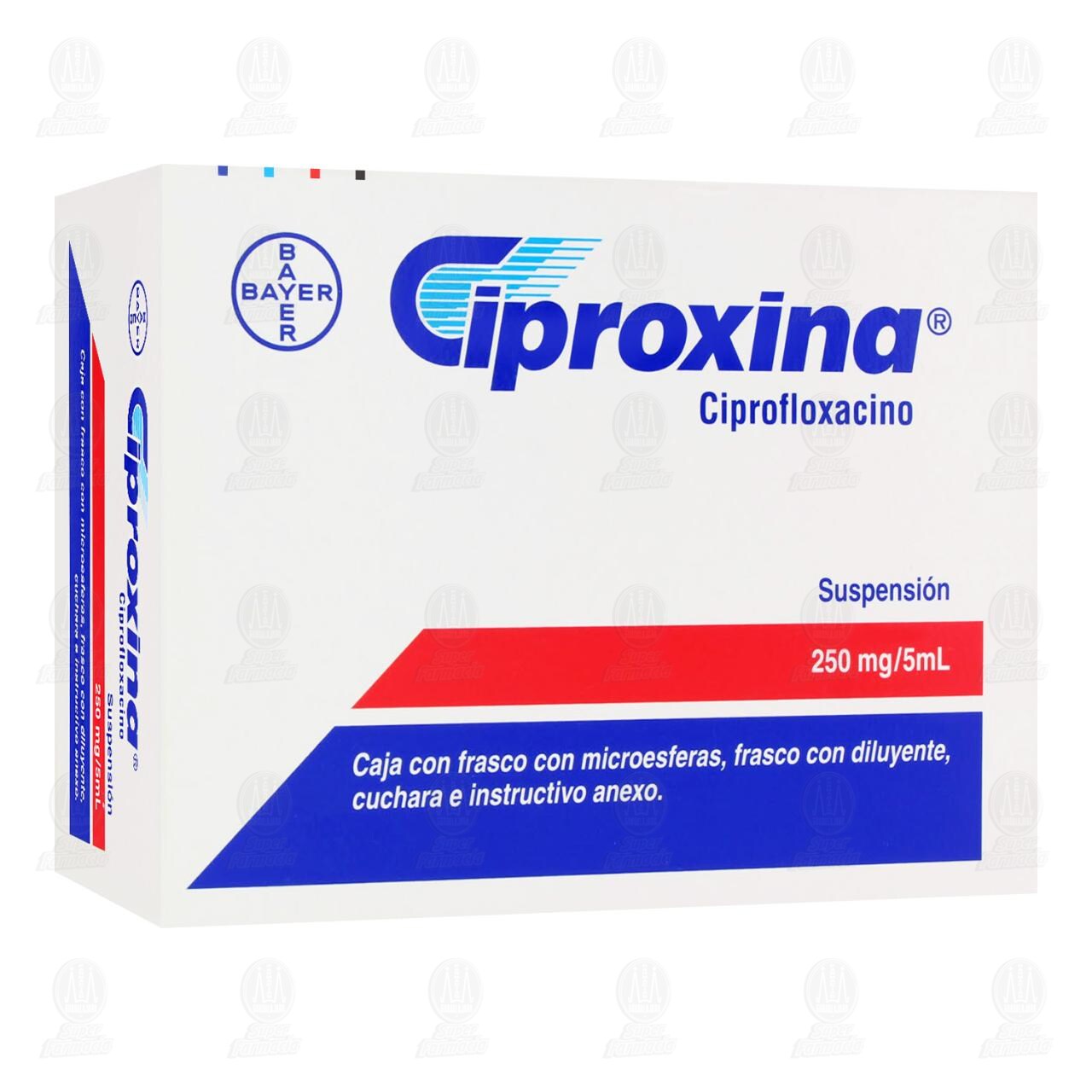 Ciproxina Suspensi&oacute;n, 250mg/5ml. image number 0