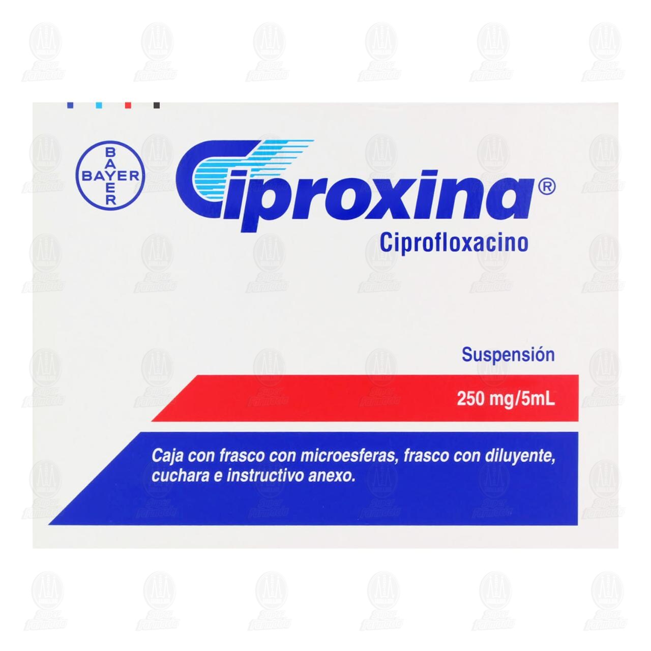Ciproxina Suspensi&oacute;n, 250mg/5ml. image number 1