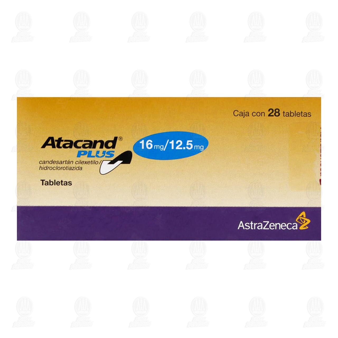 Atacand Plus 16mg/12.5mg, 28 Tabletas. image number 1