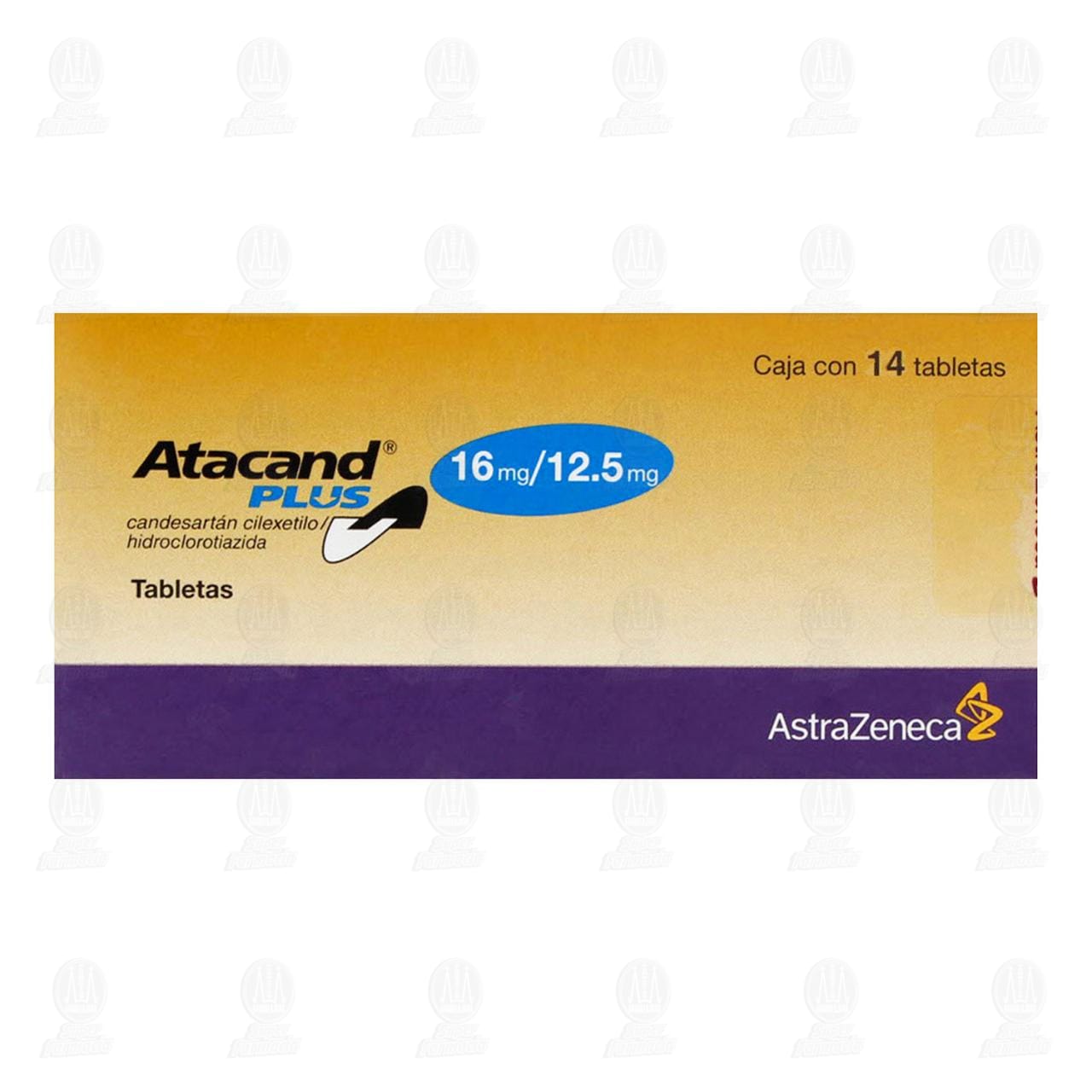 Atacand Plus 16mg/12.5mg, 14 Tabletas. image number 1