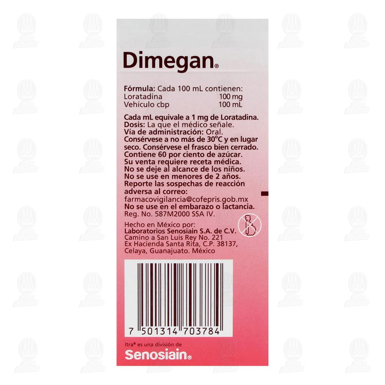 Dimegan Jarabe 5mg/5ml, 60 ml. image number 2