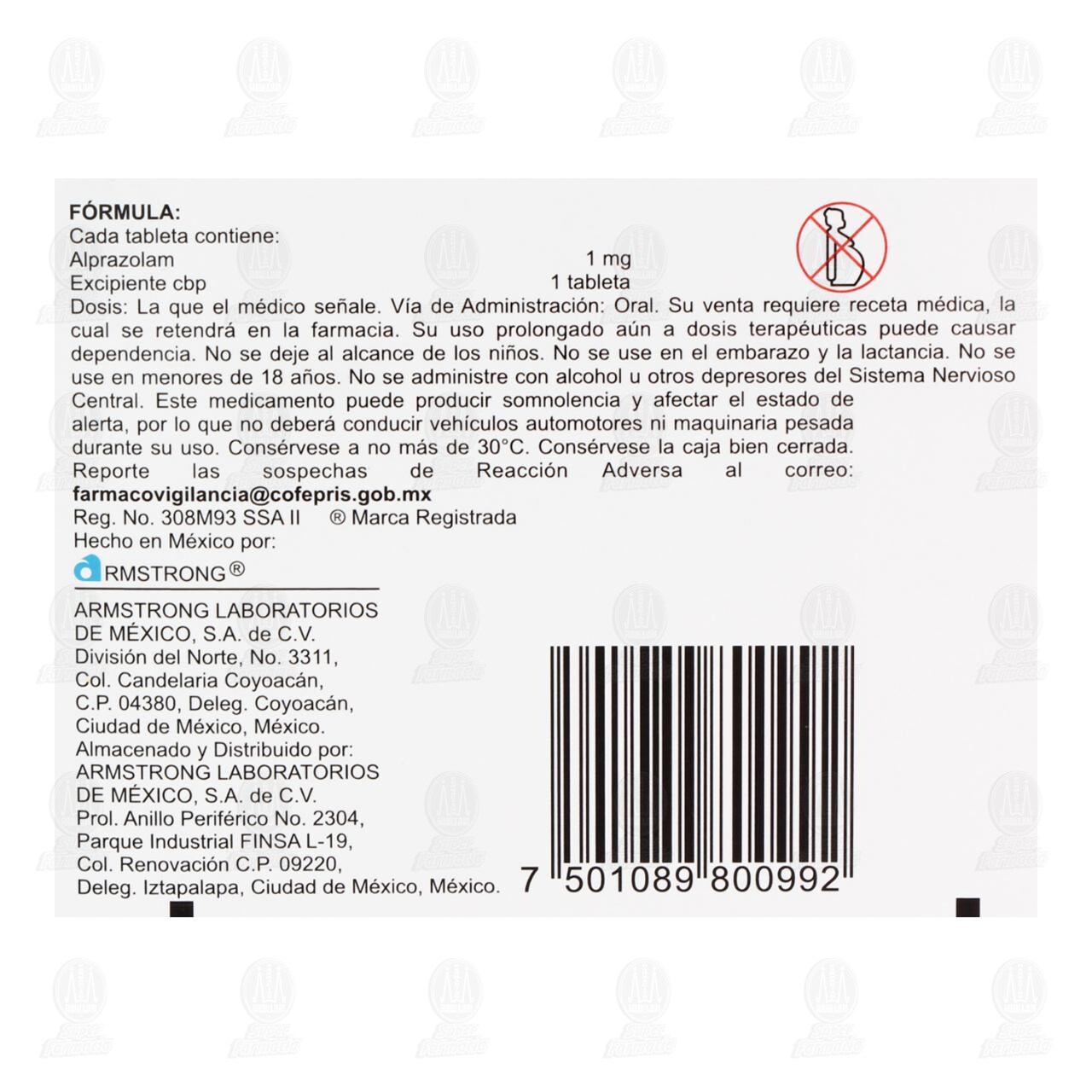 Neupax 1 mg, 30 Tabletas. image number 2