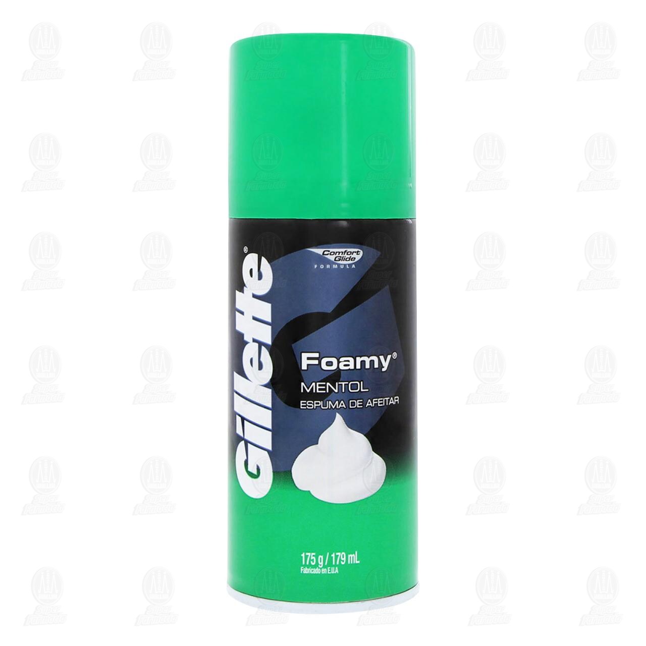 Espuma de Afeitar Gillette Foamy Mentol, 175 gr. image number 1