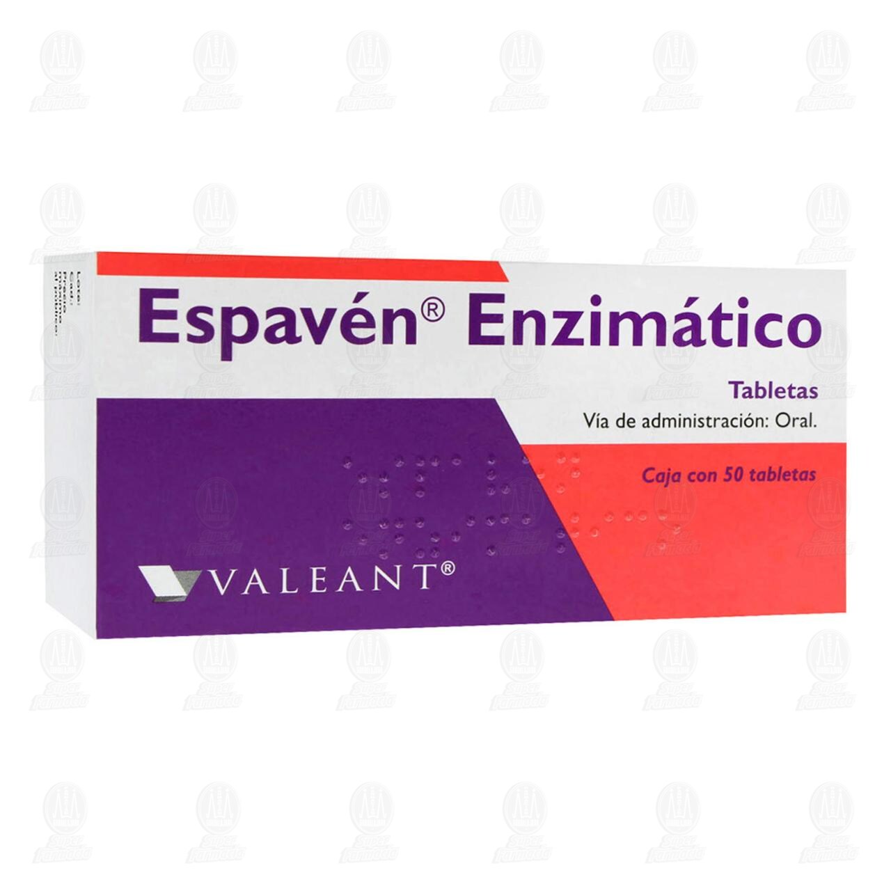 Espav&eacute;n Enzim&aacute;tico, 50 Tabletas. image number 0