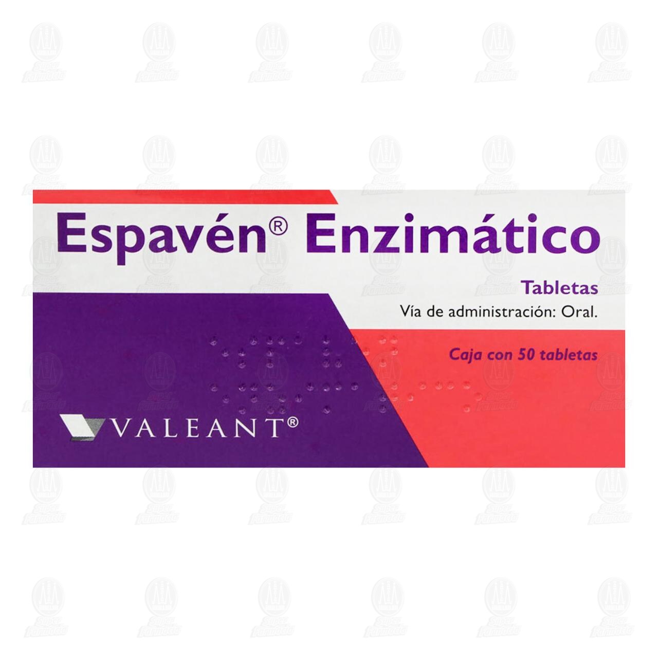 Espav&eacute;n Enzim&aacute;tico, 50 Tabletas. image number 1