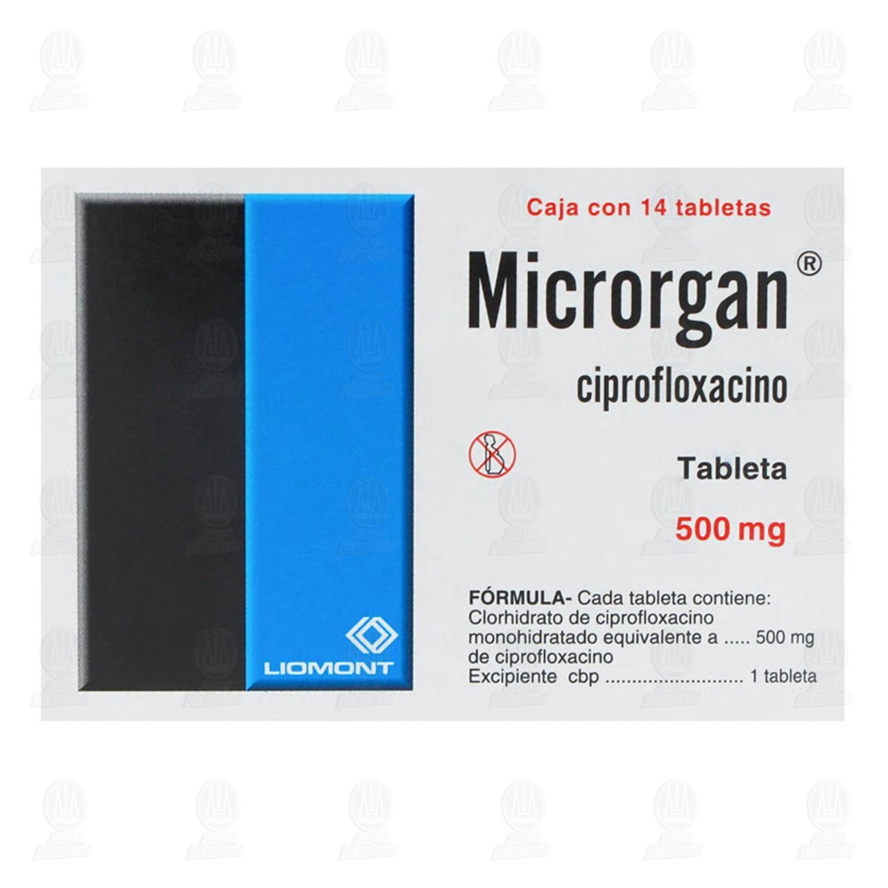 Microrgan 500 mg, 14 Tabletas. image number 2