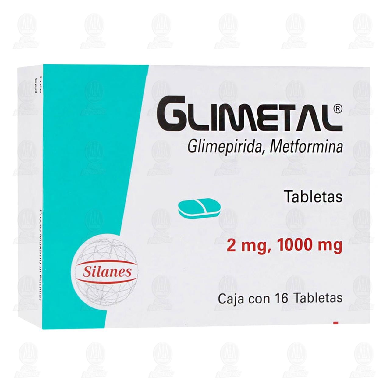 Imagen para Glimetal 2mg/1000mg 16 Tabletas
