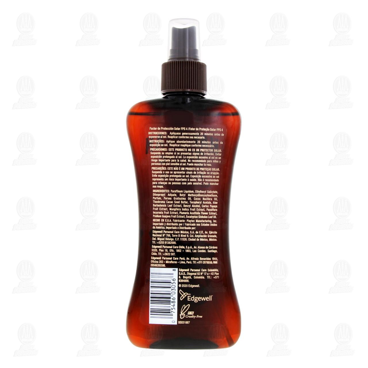 Aceite Bronceador Hawaiian Tropic con Filtro Solar en Spray FPS4, 240 ml. image number 2