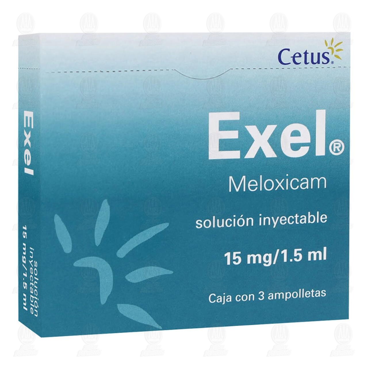 Exel 15mg/1.5ml Soluci&oacute;n Inyectable, 3 Ampolletas. image number 0