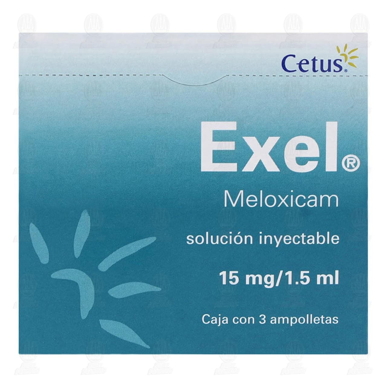Exel 15mg/1.5ml Soluci&oacute;n Inyectable, 3 Ampolletas. image number 1