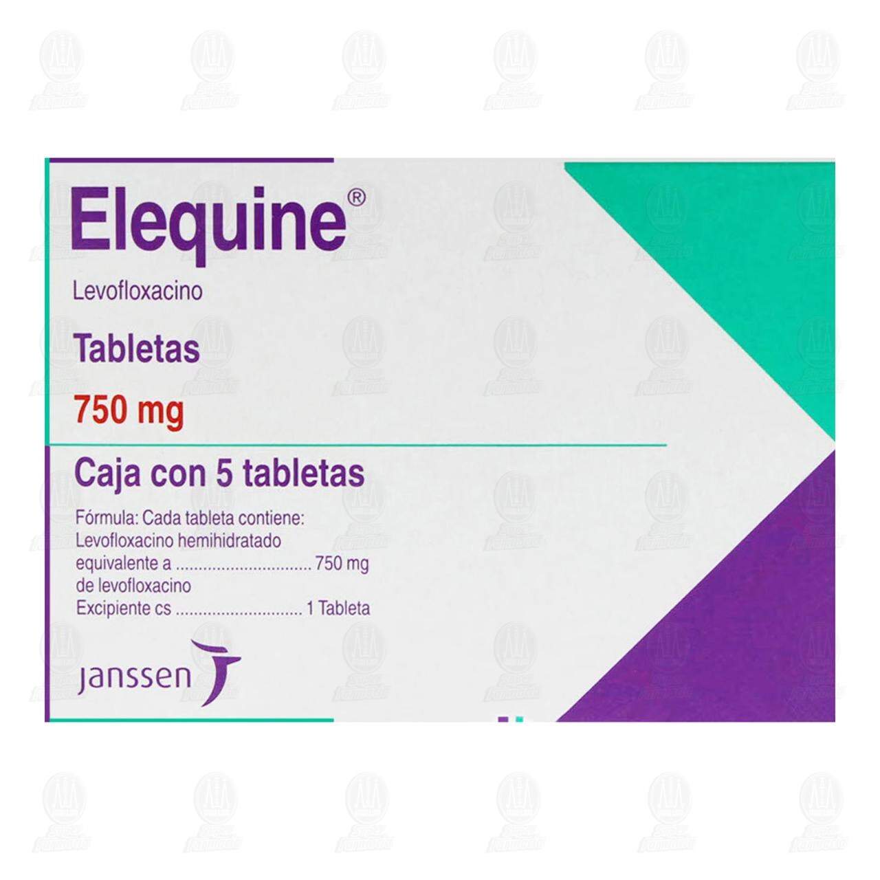 Elequine 750 mg, 5 Tabletas. image number 1