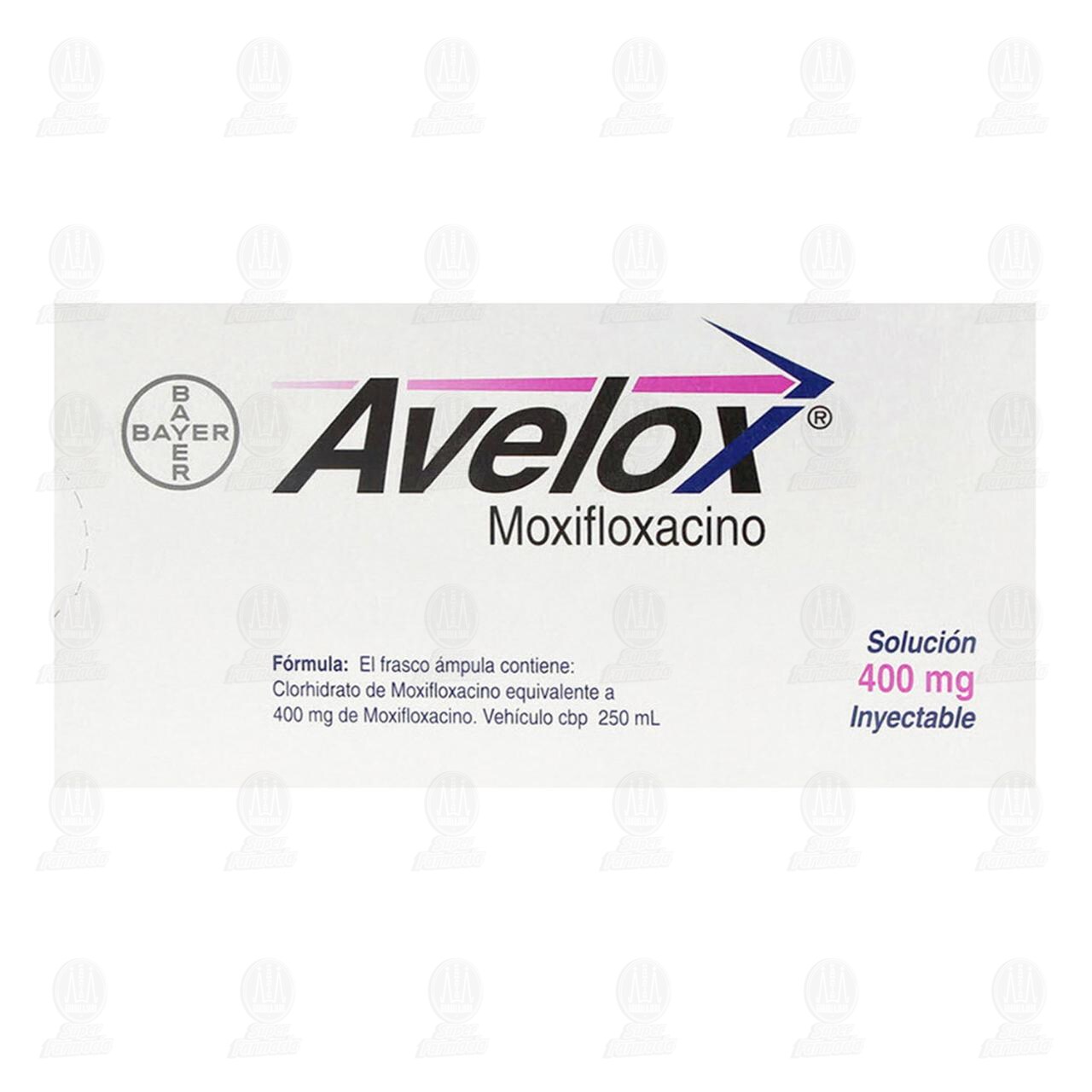 Avelox Solución Inyectable, 400mg/250ml. de AVELOX | Farmacias Guadalajara