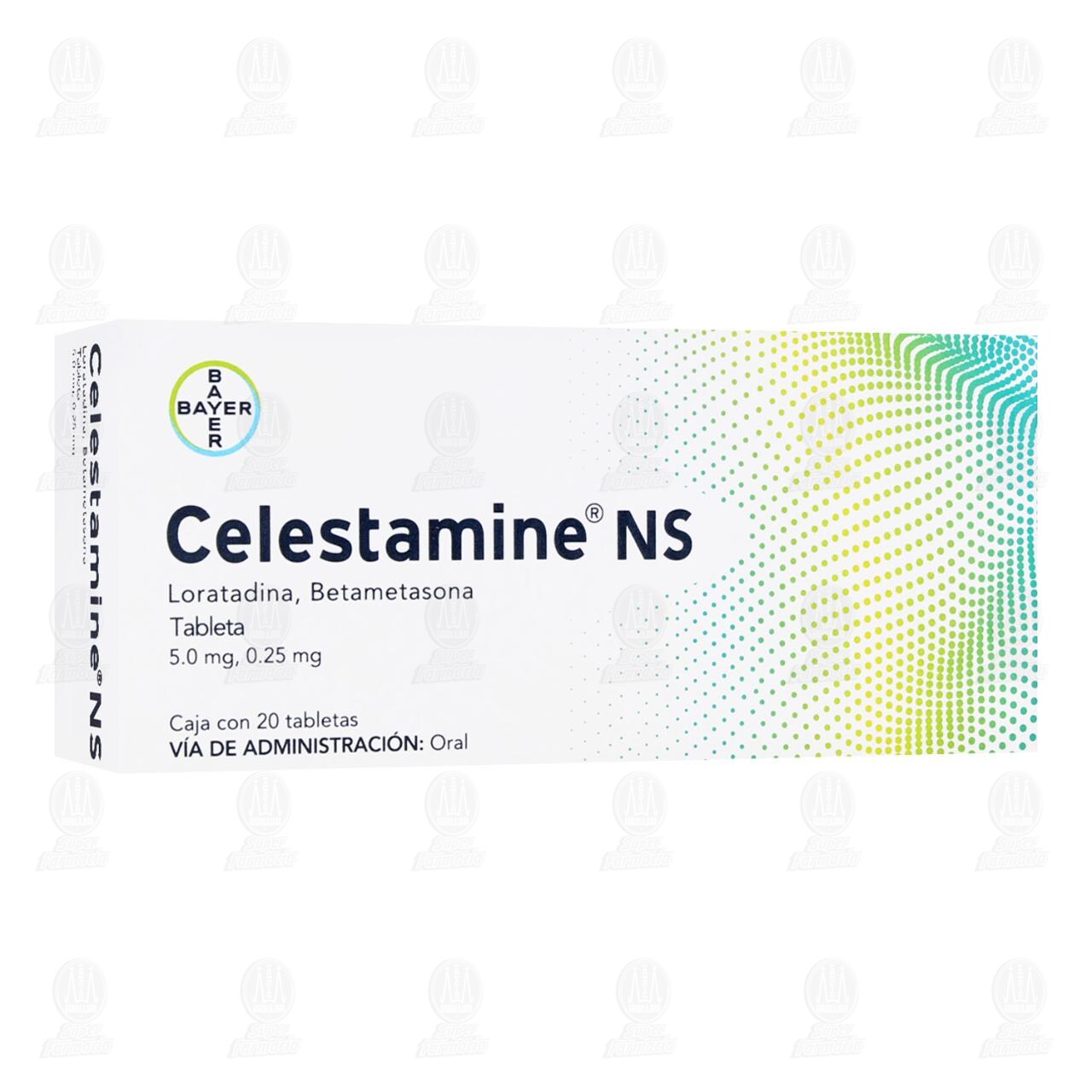 Celestamine NS 5.0mg/0.25mg, 20 Tabletas. image number 0