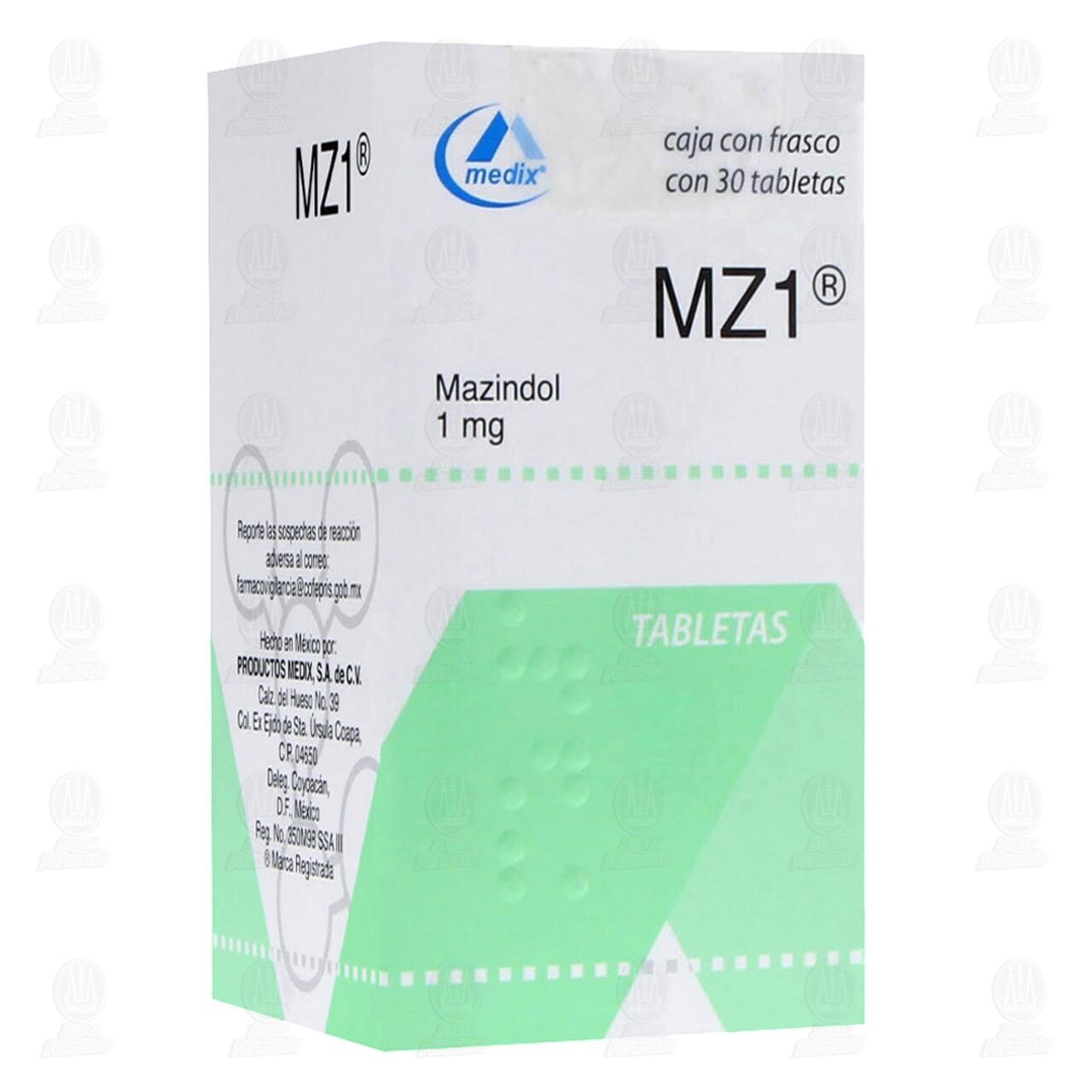 MZ1 1 mg, 30 Tabletas. image number 0