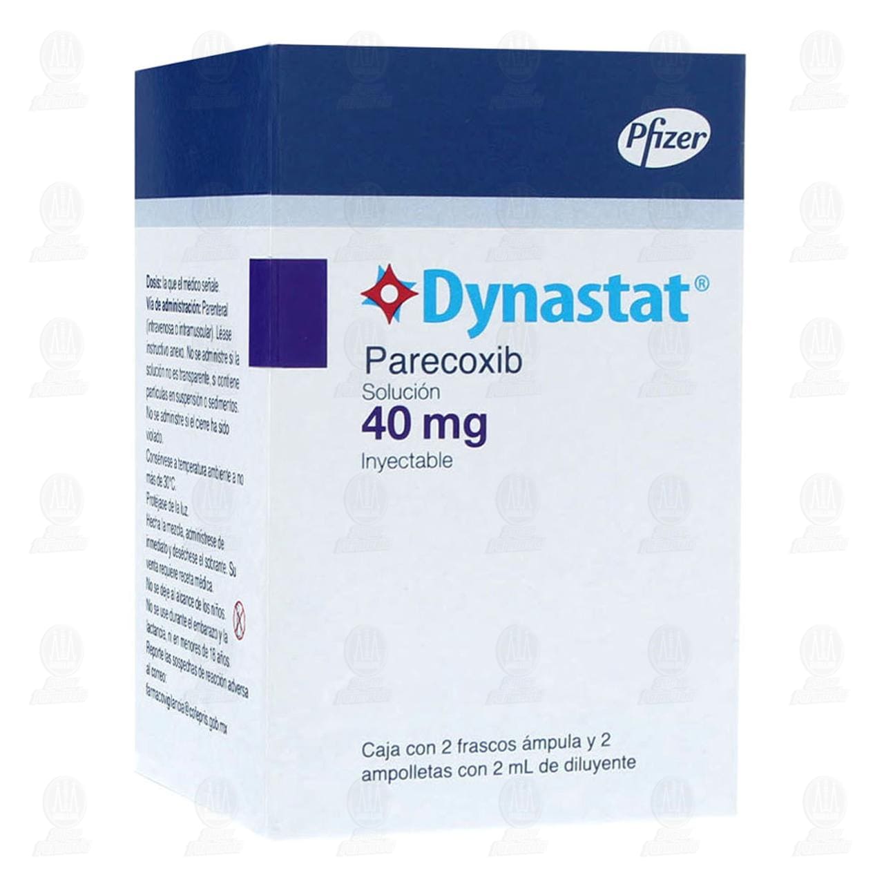 Imagen para Dynastat 40mg 2 Frascos 2 Ampolletas 2ml