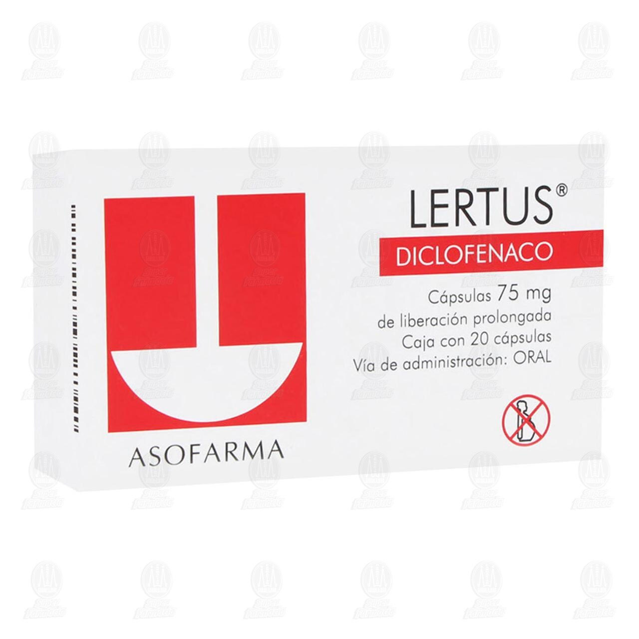 Lertus 75 mg, 20 C&aacute;psulas. image number 0