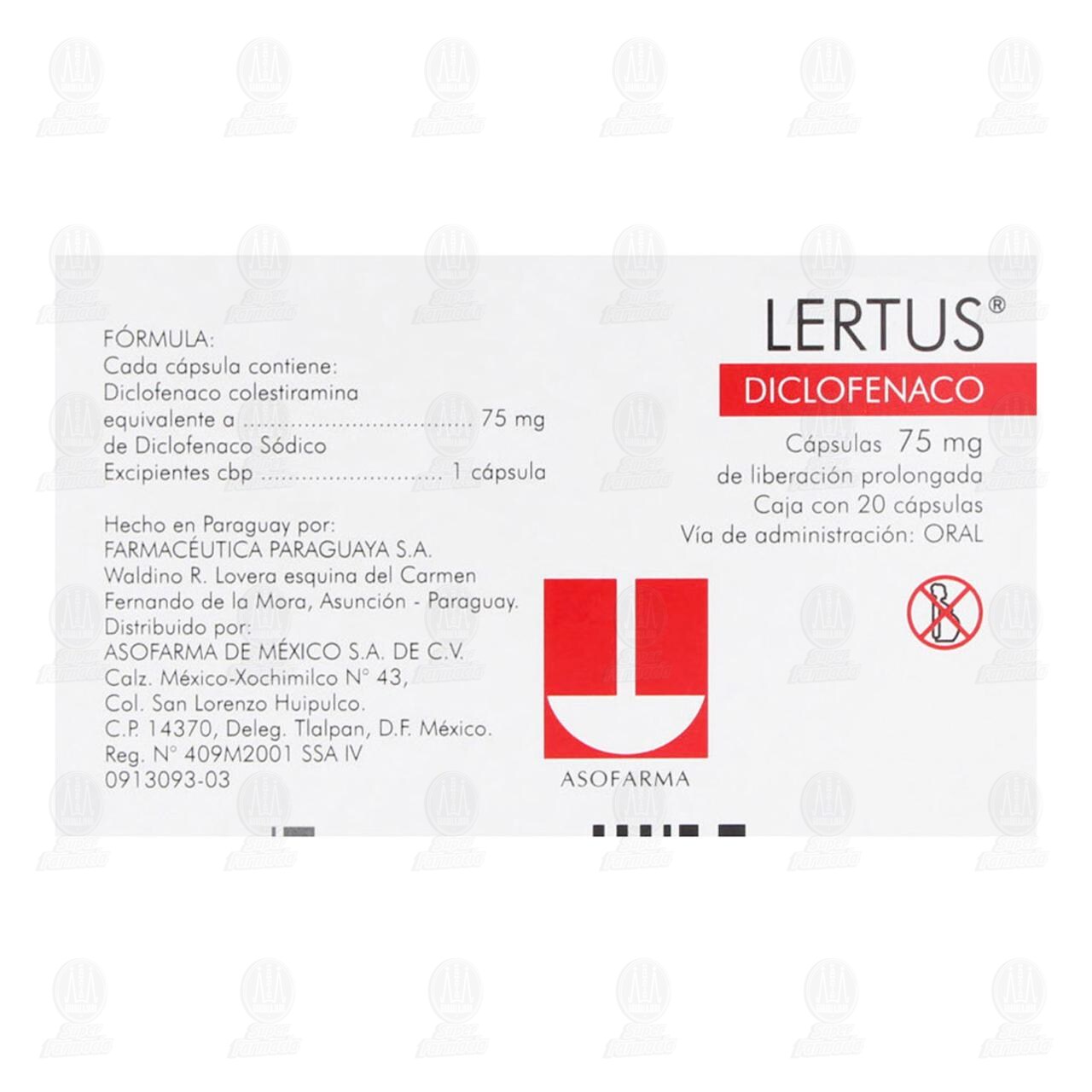 Lertus 75 mg, 20 C&aacute;psulas. image number 2