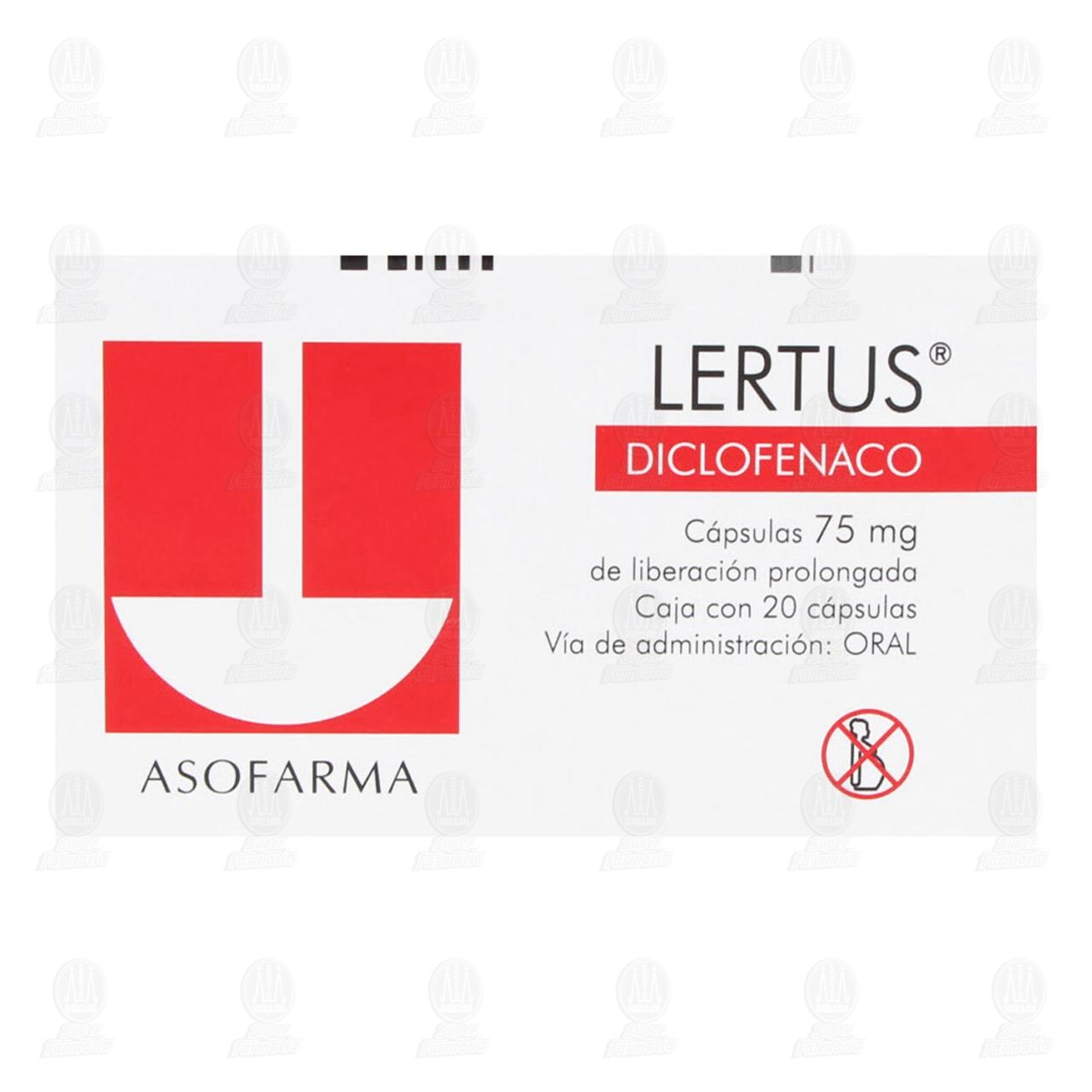 Lertus 75 mg, 20 C&aacute;psulas. image number 1