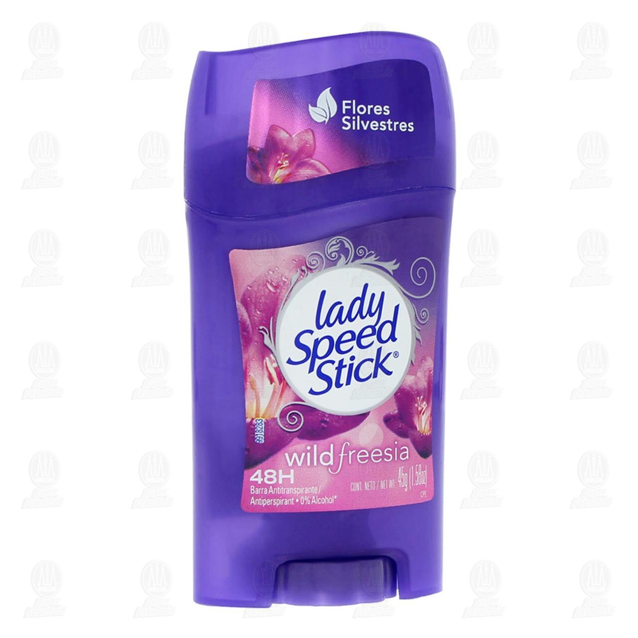 Antitranspirante Lady Speed Stick Invisible Wild Freesia en Barra, 45 gr.
