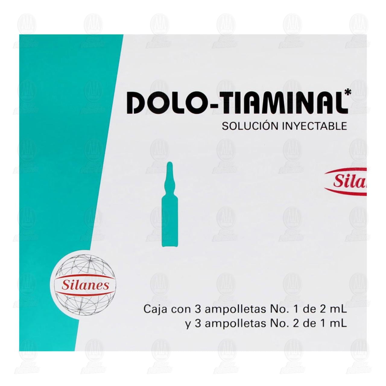 Dolo Tiaminal Ampolletas Inyectables, 6 Ampolletas. image number 1