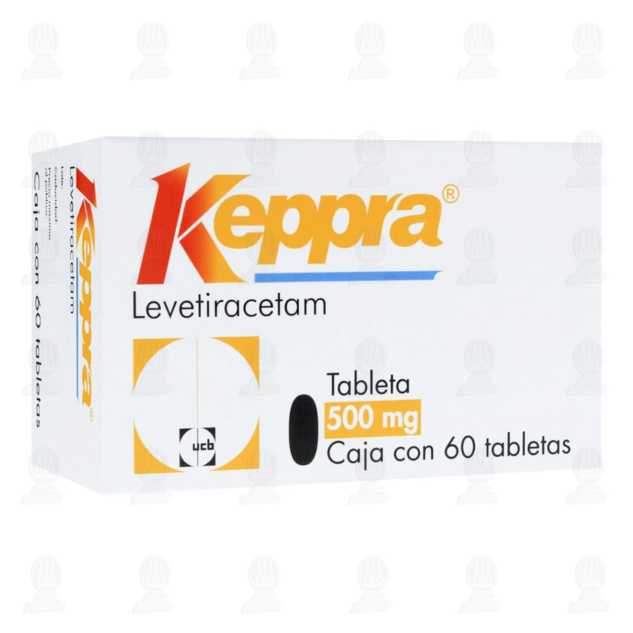 Keppra 500 mg, 60 Tabletas. image number 0