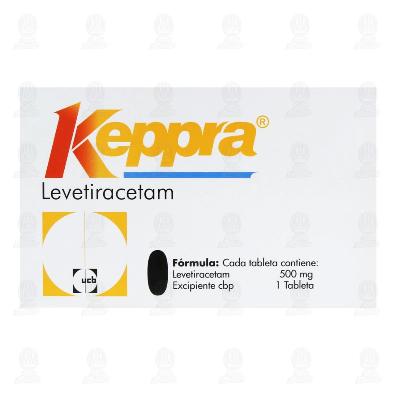 Keppra 500 mg, 60 Tabletas. image number 2