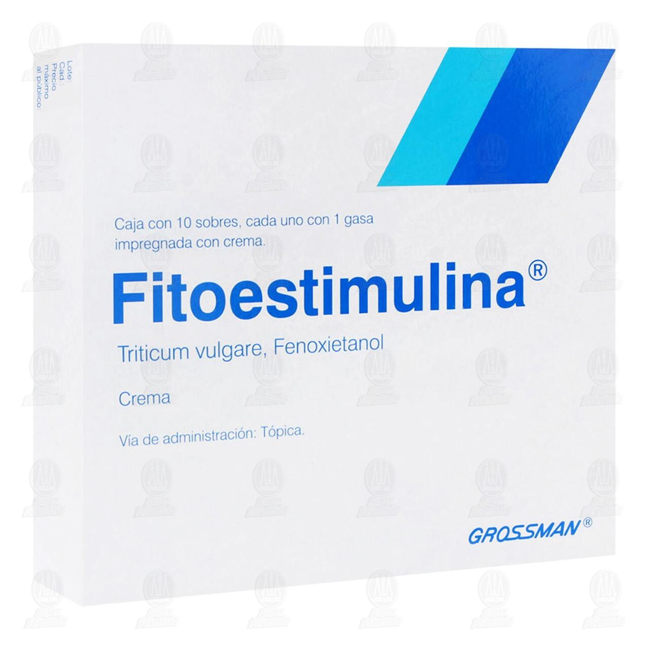 Fitoestimulina, 10 Sobres con 1 Gasa c/u. image number 0