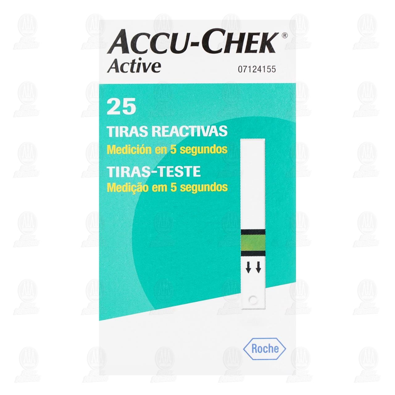 Accu-Chek Active Tiras Reactivas para la Determinación de la Glucemia, 25 pzas. image number 1