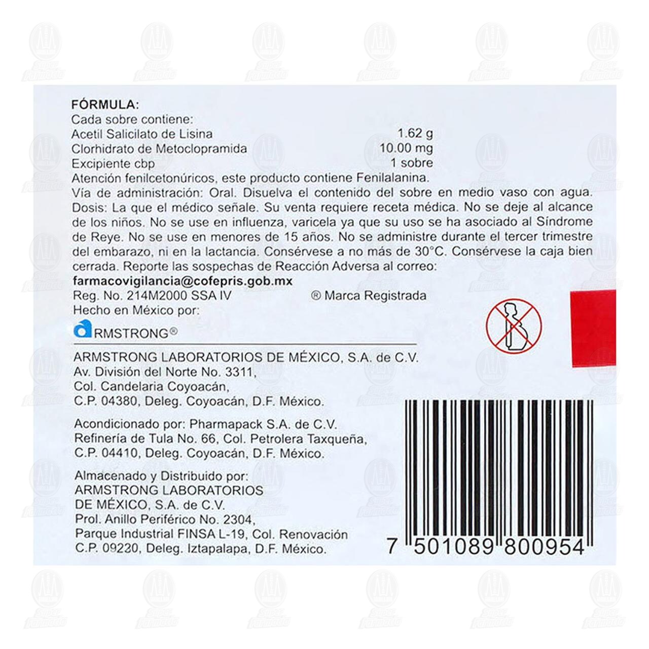 Antigram 1.62gr/10mg Polvo, 10 Sobres. image number 2