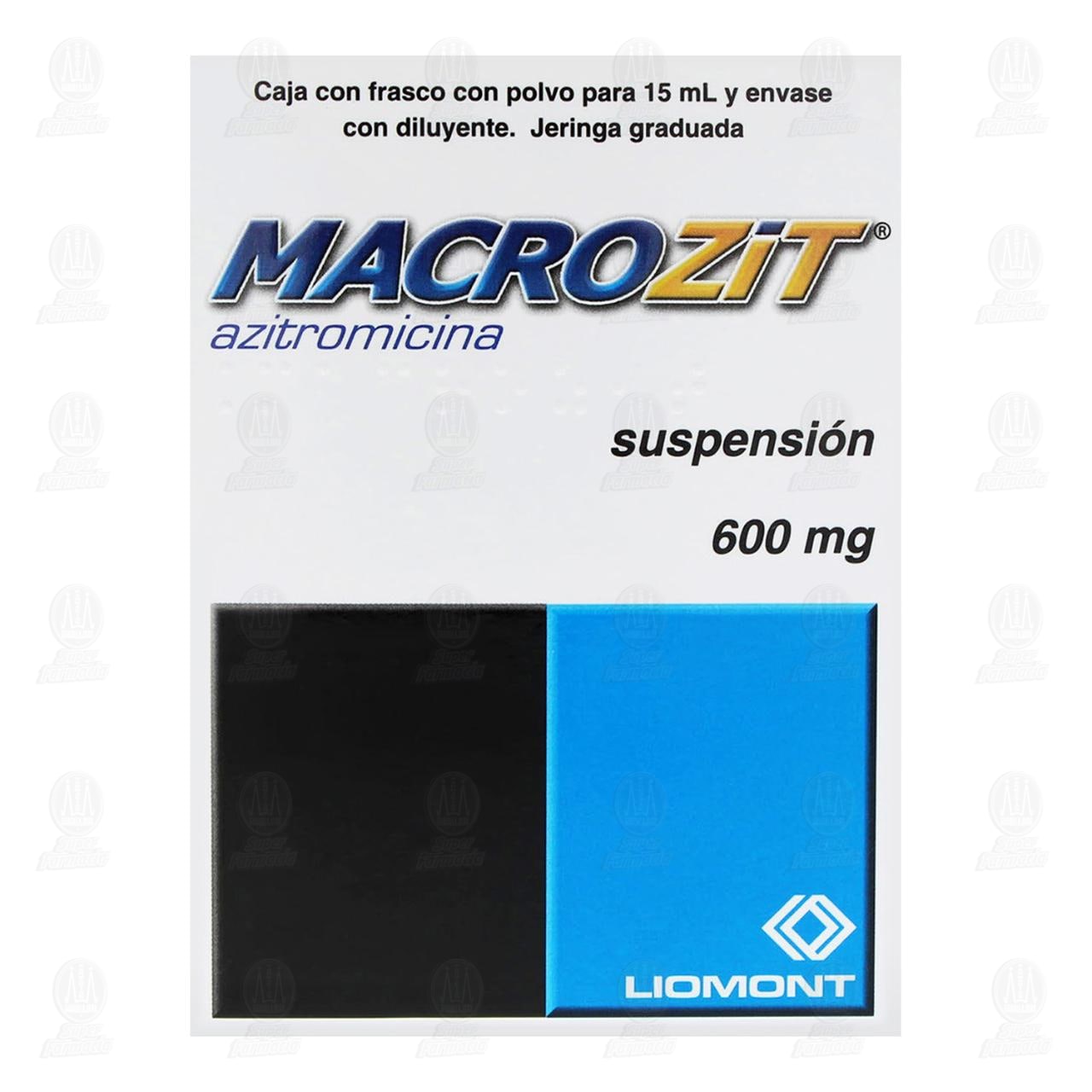 Macrozit 600 mg, Suspensi&oacute;n 15 ml. image number 1