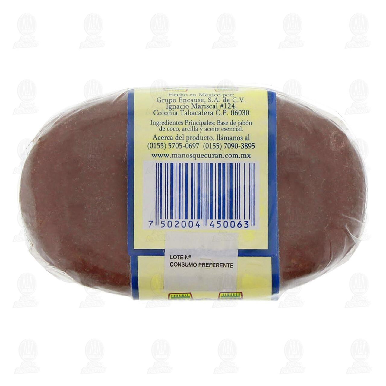 Jab&oacute;n Org&aacute;nico Manos que Curan de Arcilla, 120 gr. image number 1