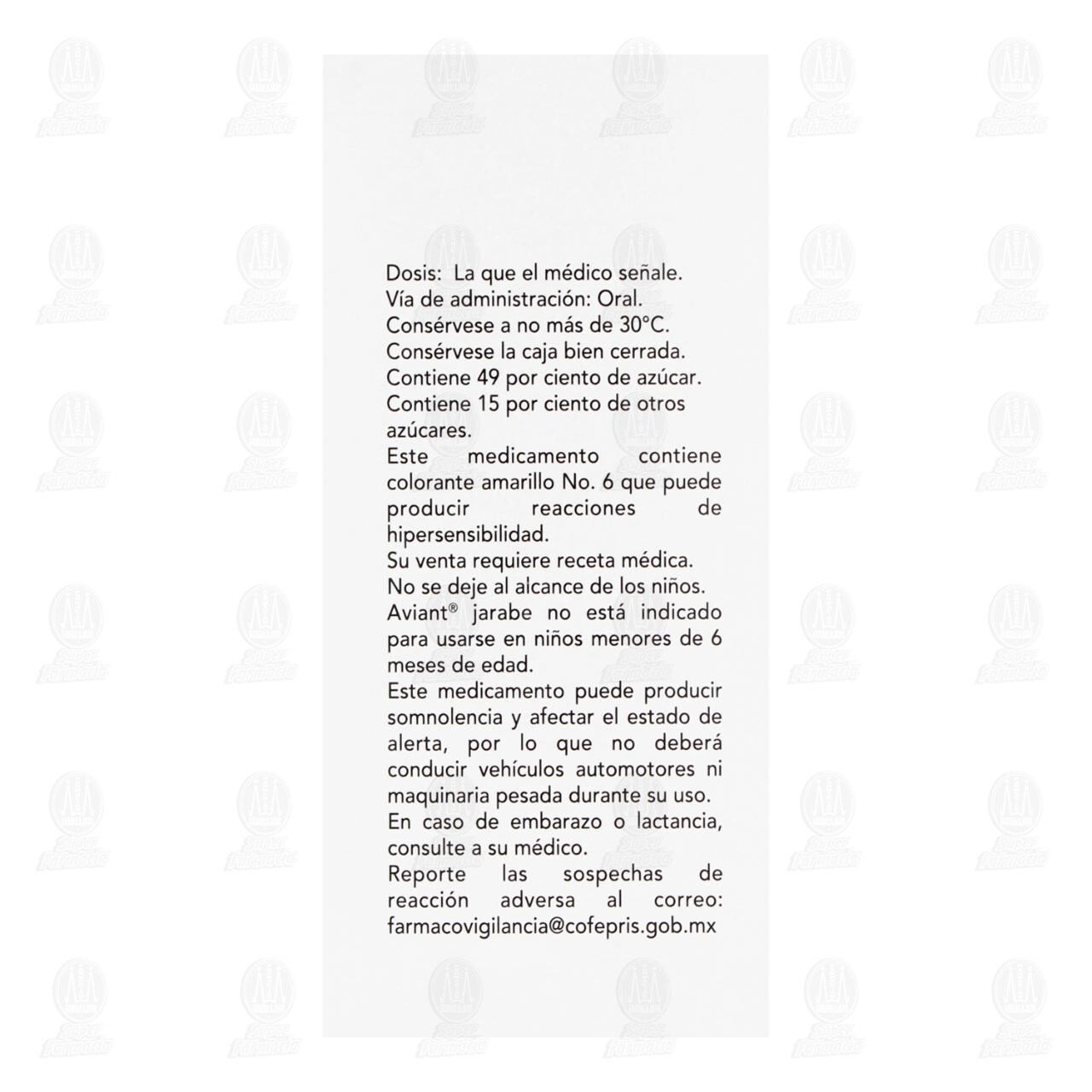 Aviant 50mg/100ml Suspensi&oacute;n, 120 ml. image number 2