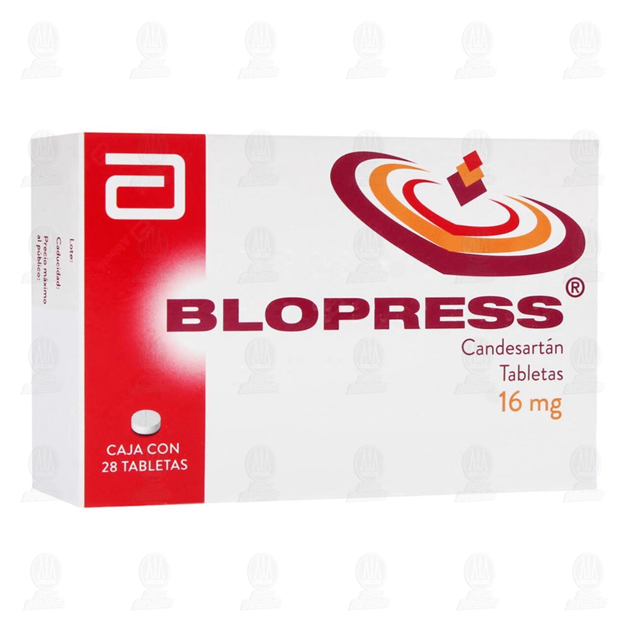Blopress 16 mg, 28 Tabletas. image number 0