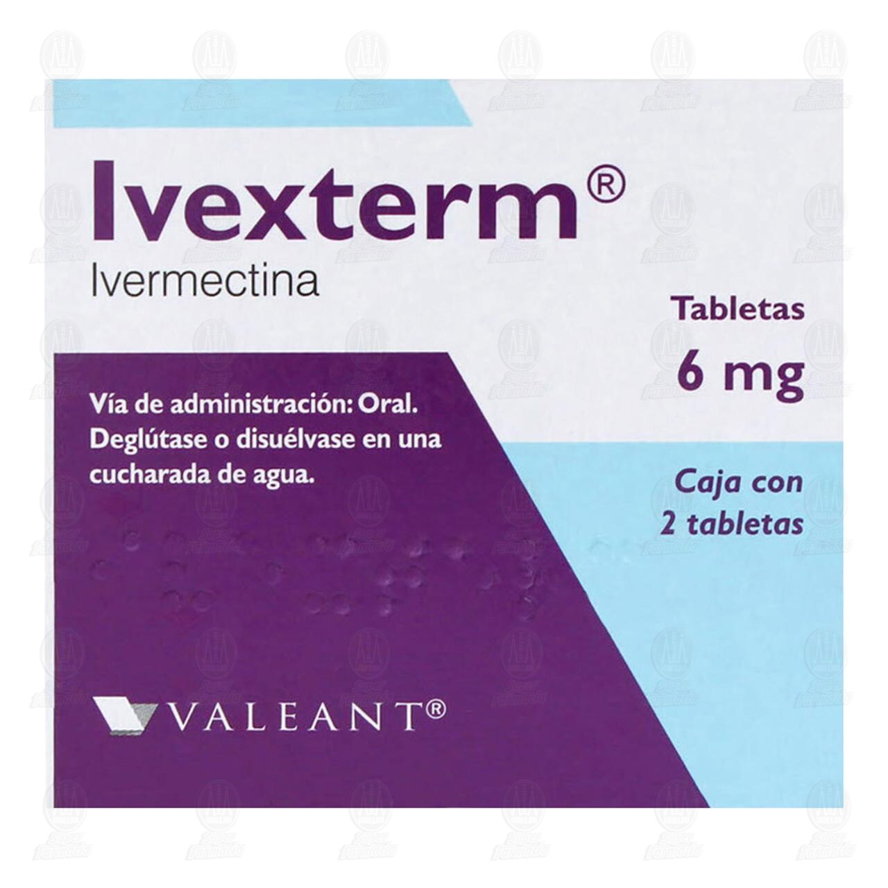 Ivexterm 6 mg, 2 Tabletas. image number 1