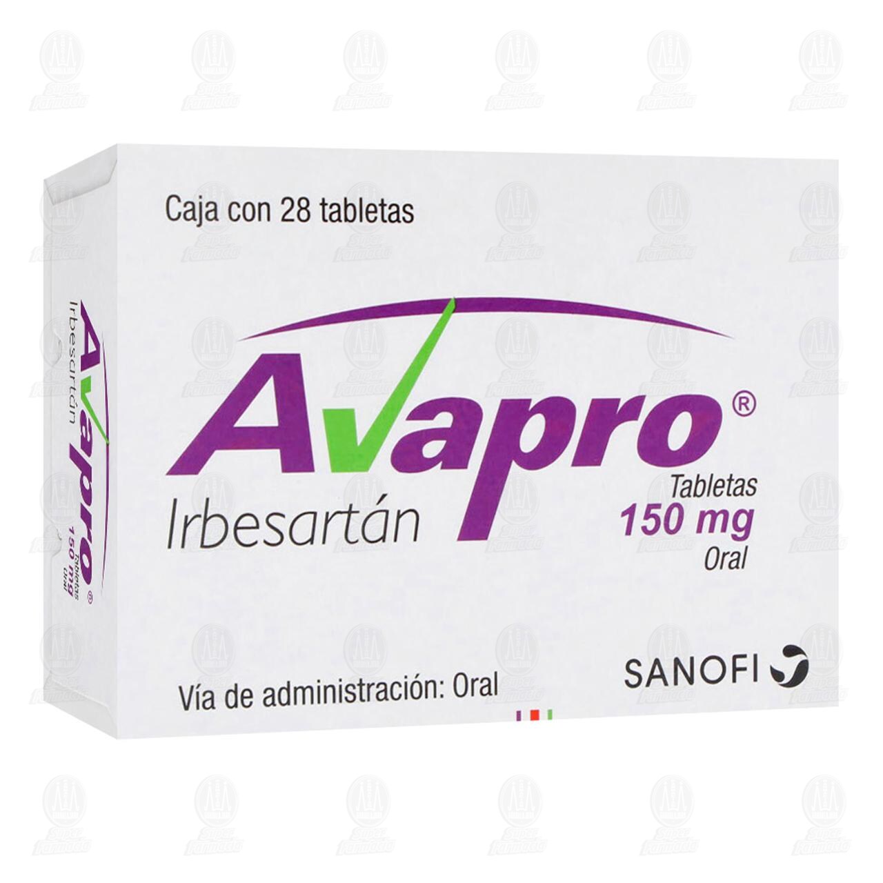 Avapro 150 mg, 28 Tabletas. image number 0