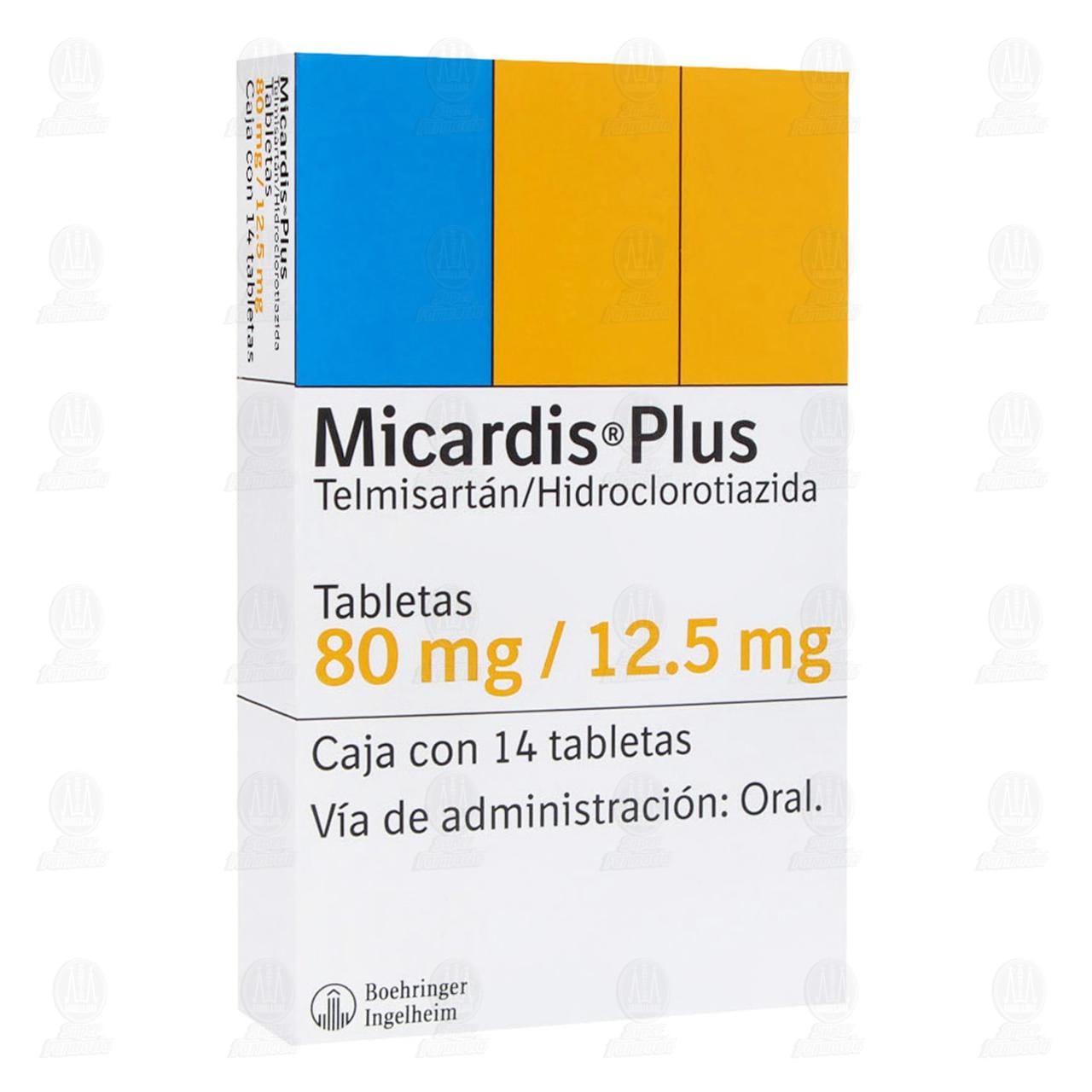 Micardis Plus 80mg/12.5mg, 14 Tabletas. image number 0