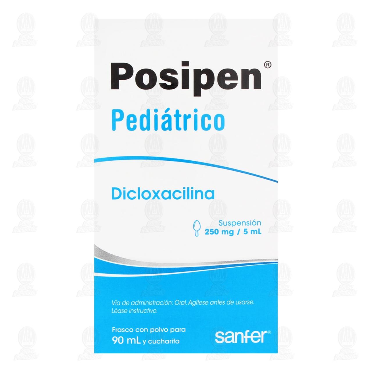 Posipen Pedi&aacute;trico 250mg/ml Suspensi&oacute;n, 90 ml. image number 1