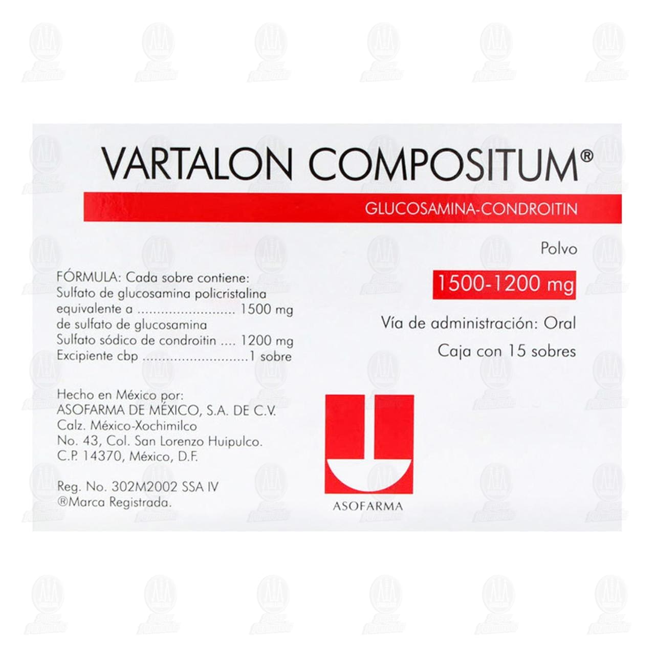 Vartalon Compositum 1500mg/1200mg Polvo, 15 Sobres. image number 2