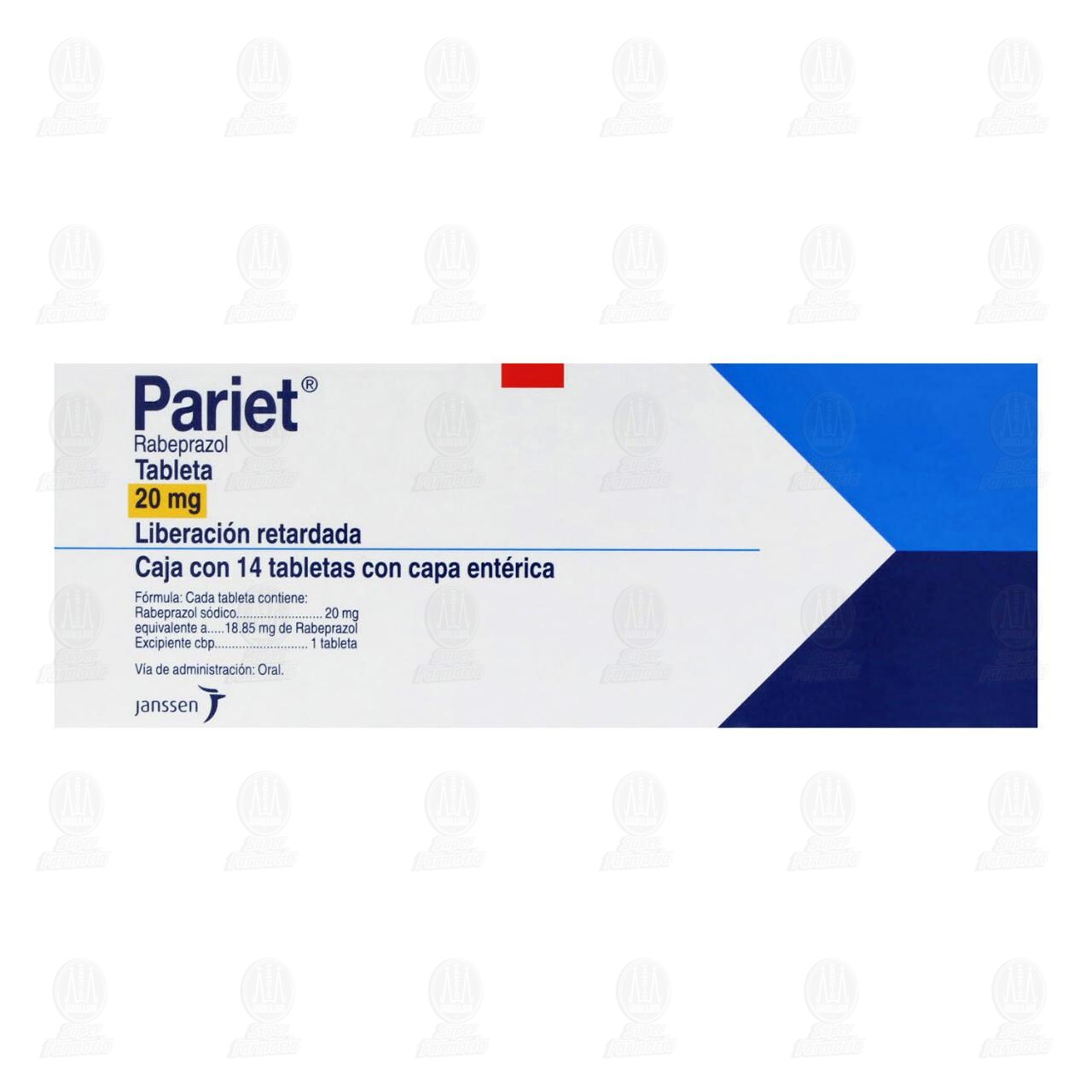 Pariet 20 mg, 14 Tabletas. image number 1