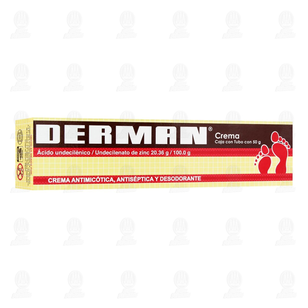 Derman Crema Antimic&oacute;tica Antis&eacute;ptica y Desodorante, 50 gr. image number 0