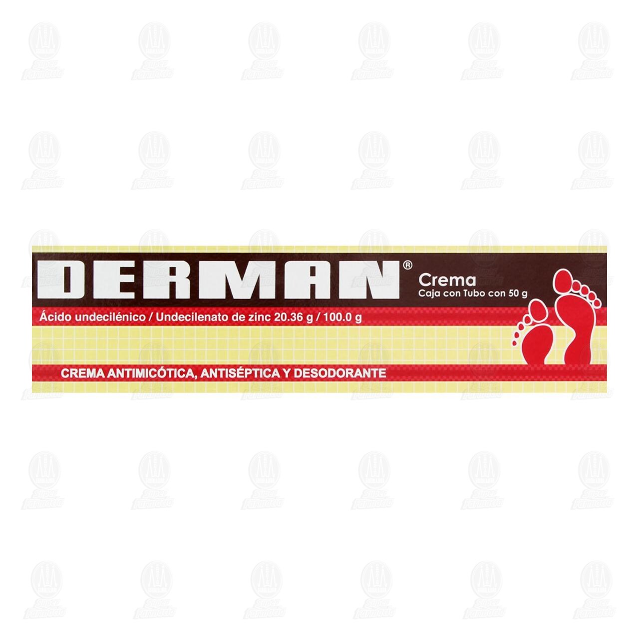 Derman Crema Antimic&oacute;tica Antis&eacute;ptica y Desodorante, 50 gr. image number 1