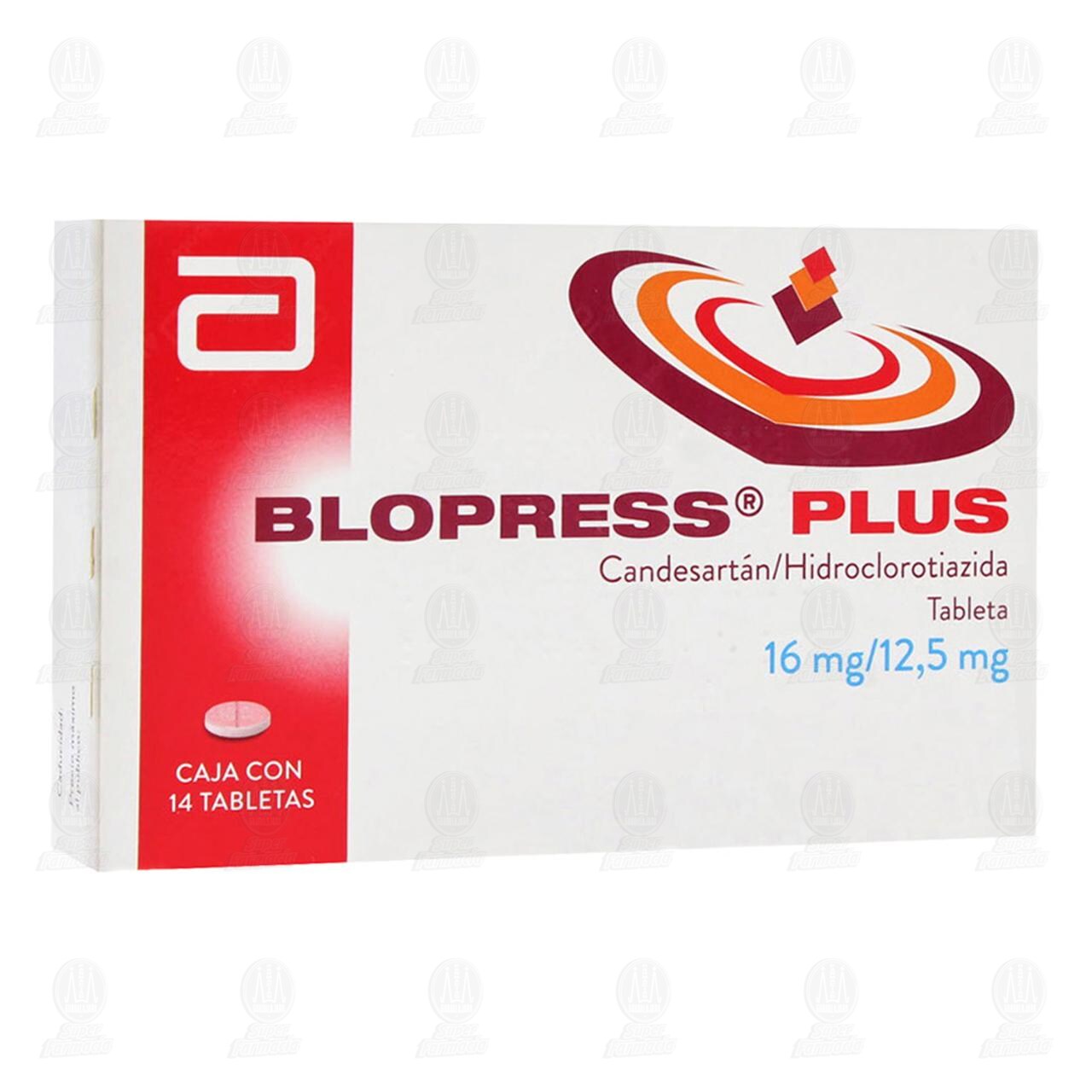 Blopress Plus 16mg/12.5mg, 14 Tabletas. image number 0