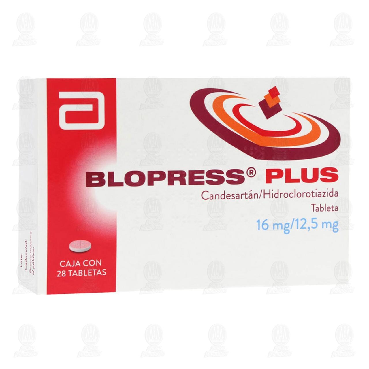 Blopress Plus 16mg/12.5mg, 28 Tabletas. image number 0