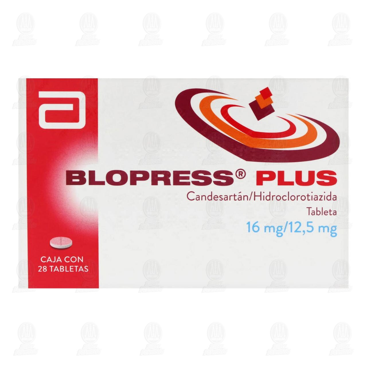 Blopress Plus 16mg/12.5mg, 28 Tabletas. image number 1