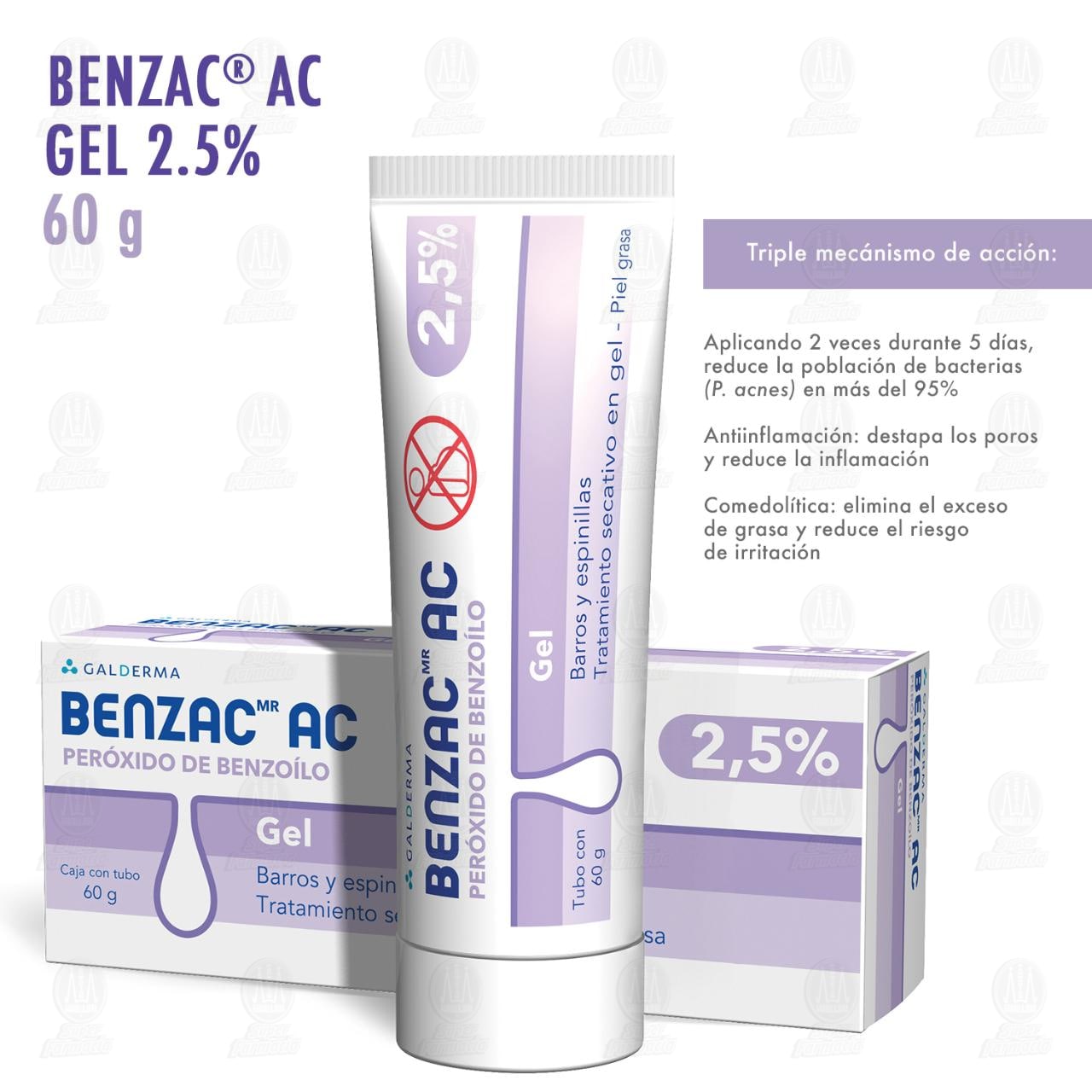 Benzac AC Gel 2.5%, 60 gr. image number 3