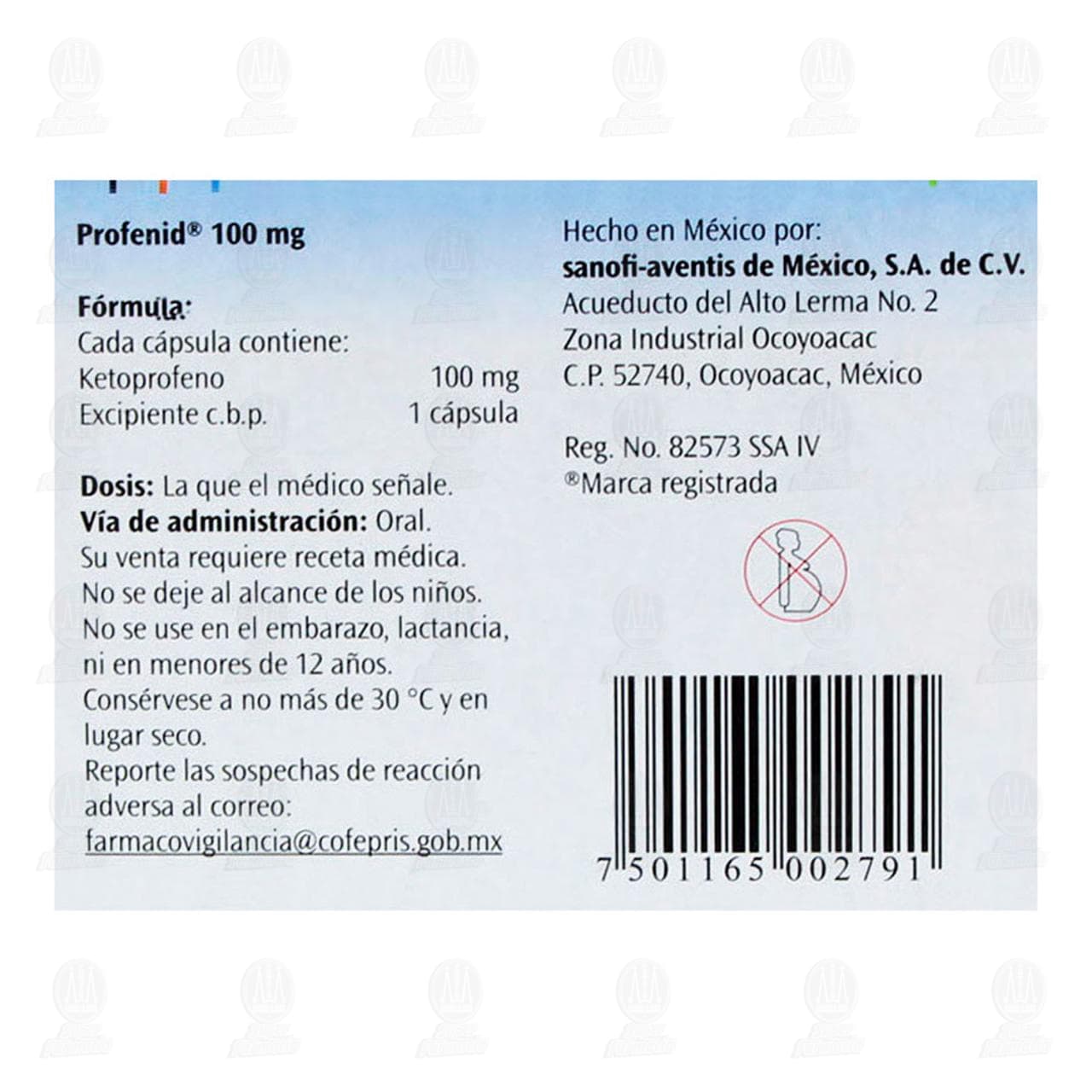 Profenid 100 mg, 20 Cápsulas. de PROFENID | Farmacias Guadalajara