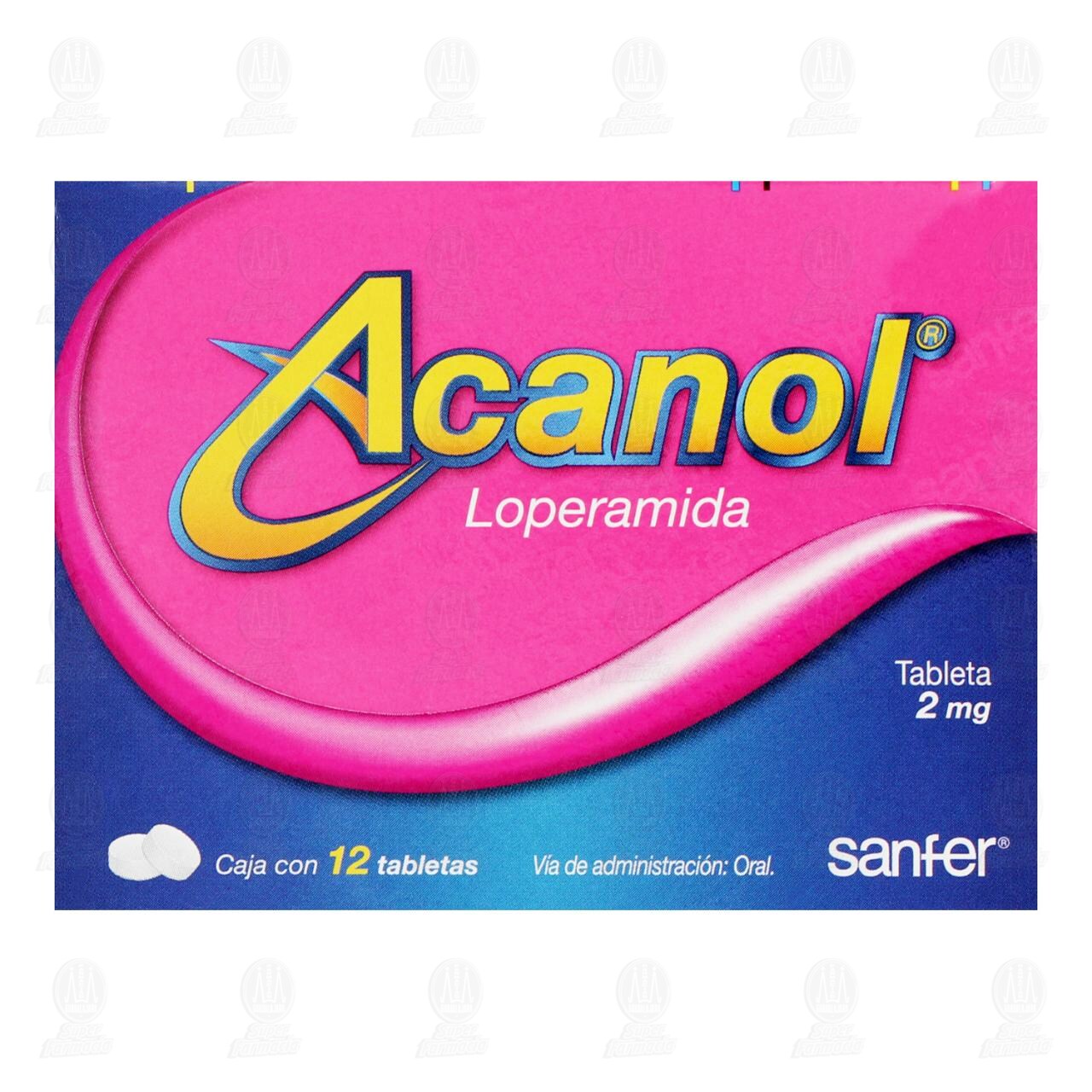 Acanol 2 mg, 12 Tabletas. image number 1