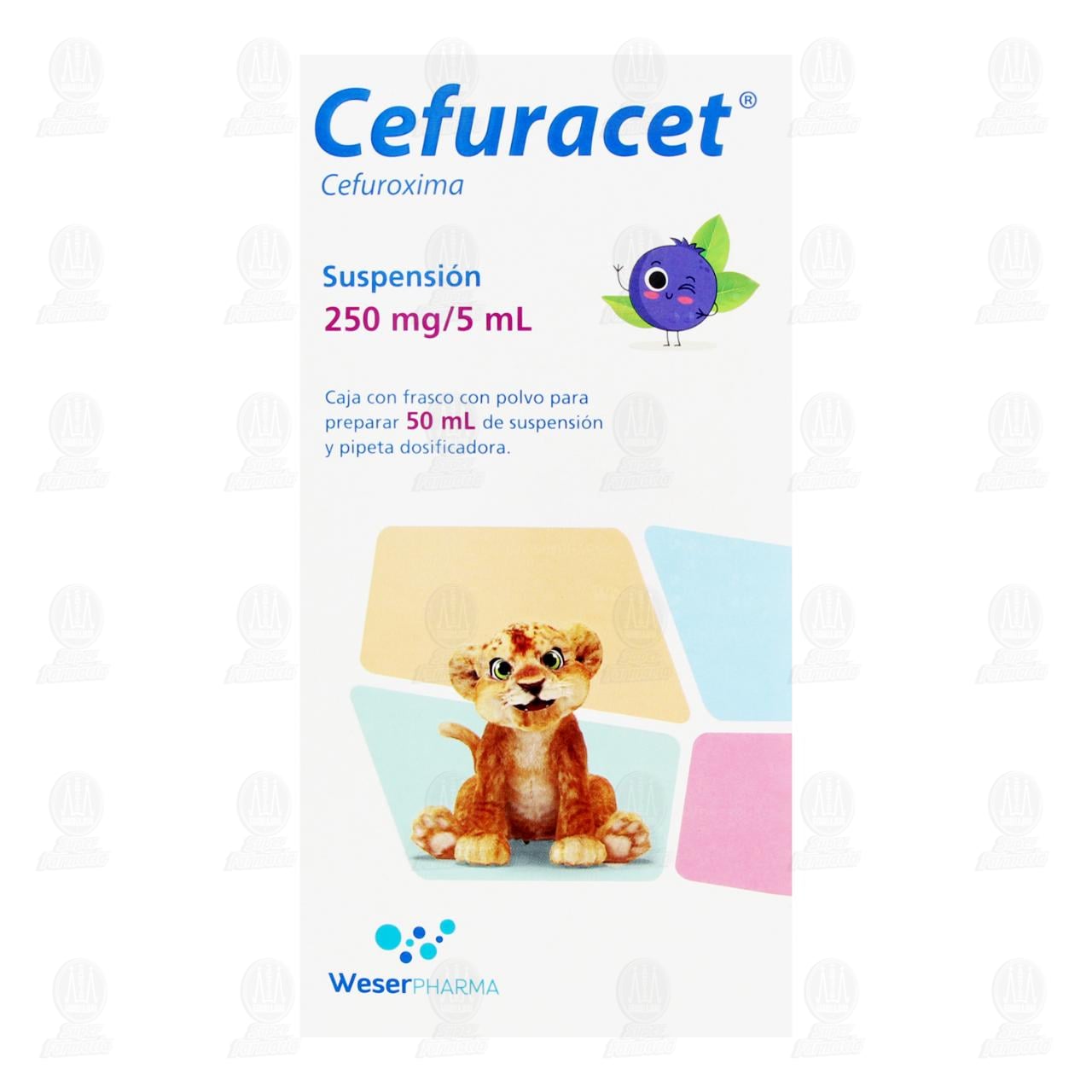 Cefuracet 250mg/5ml Suspensi&oacute;n, 50 ml. image number 1