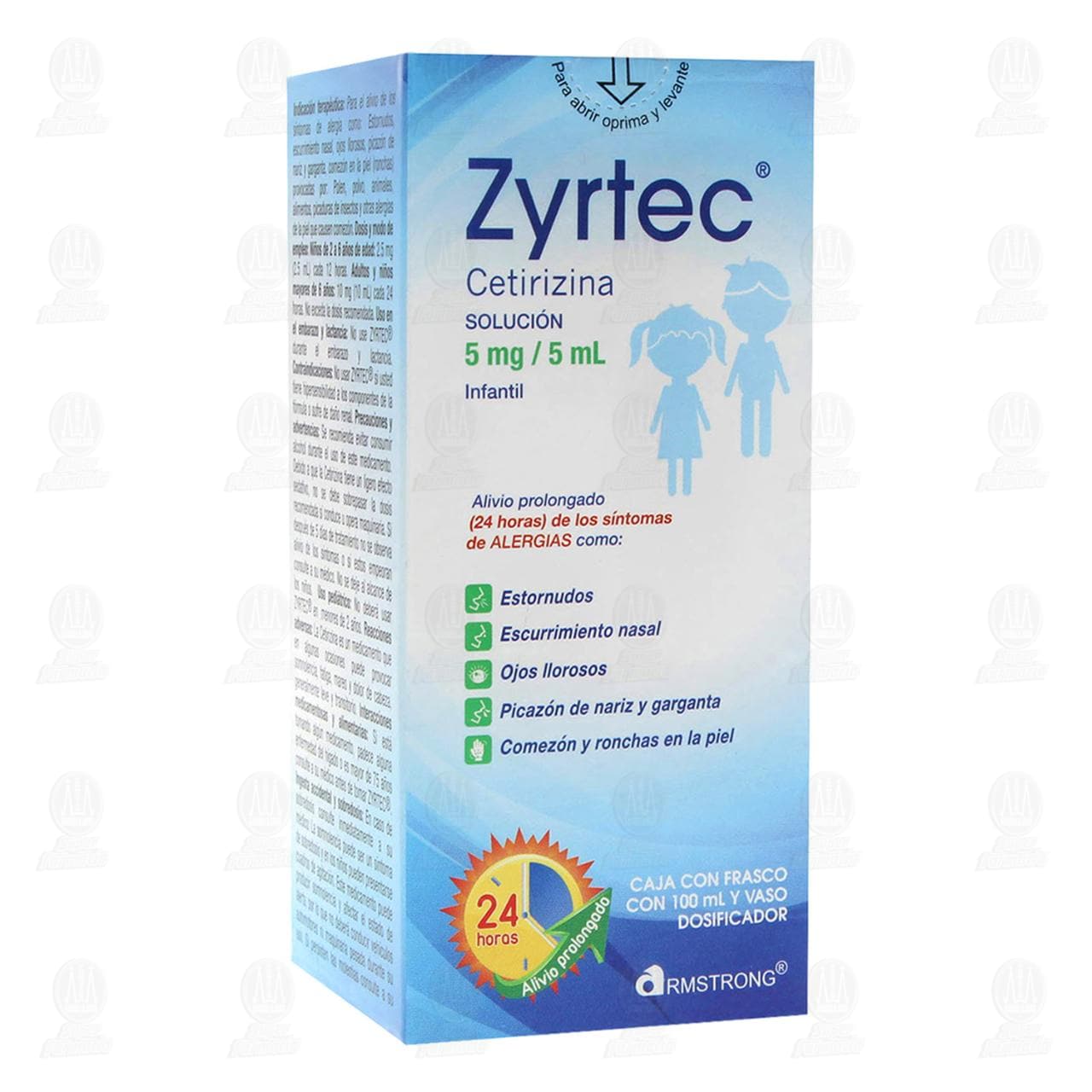 Zyrtec 5mg/5ml Solución Infantil, 100 ml. image number 0