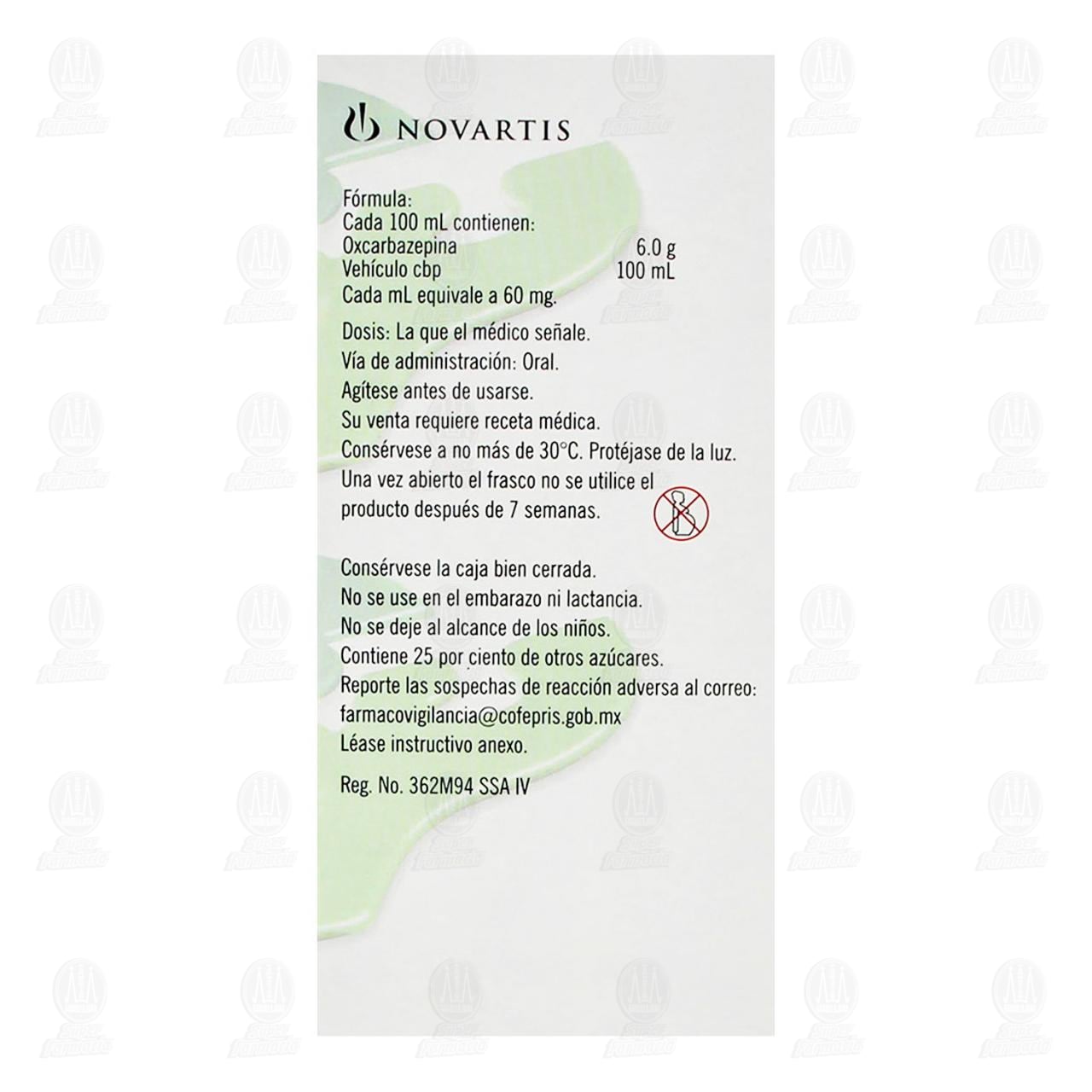 Trileptal Suspensi&oacute;n 60mg/1ml, 100ml. image number 2